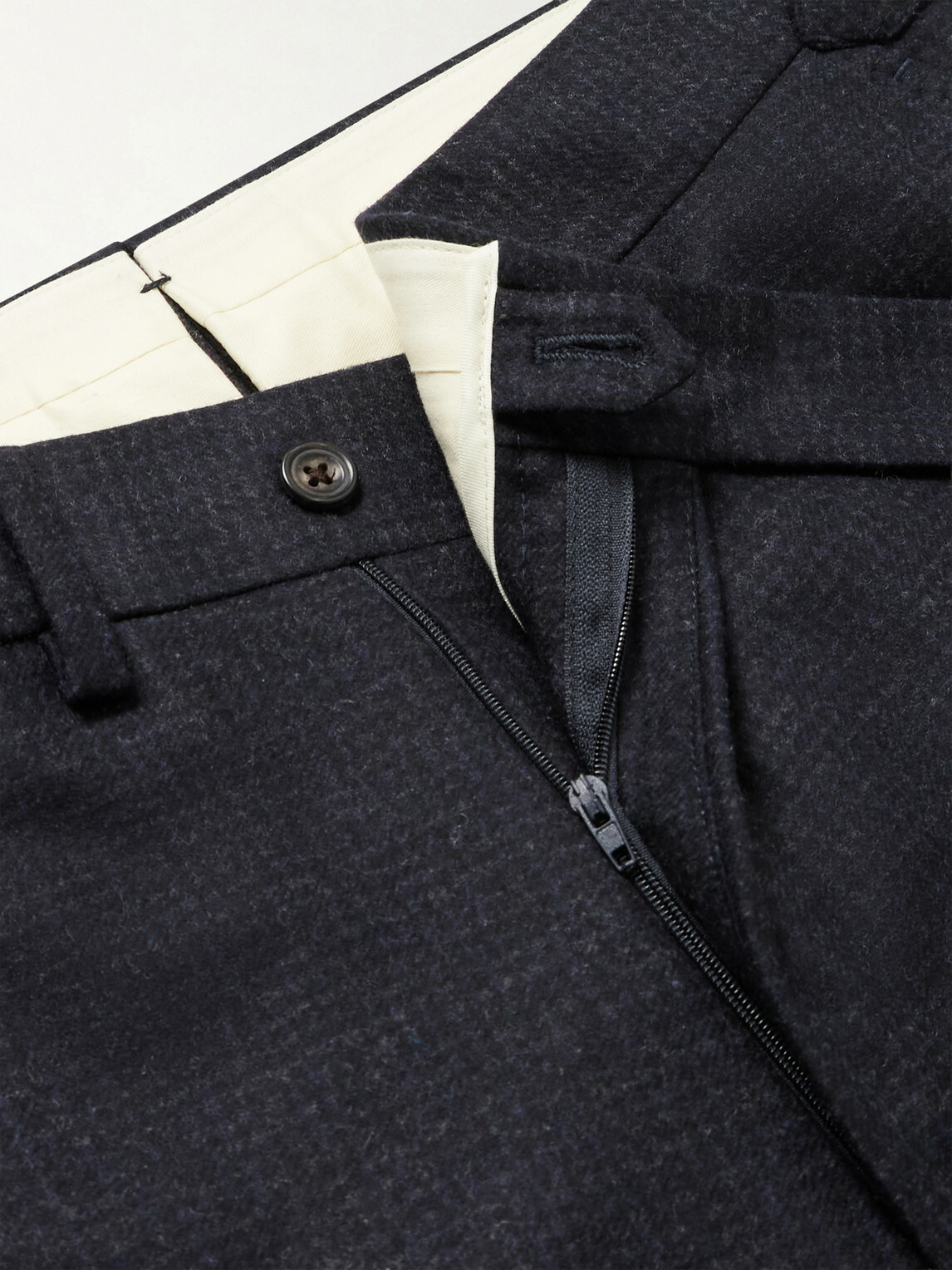 J. Mueser - Waverly Straight-Leg Virgin Wool Suit Trousers - Blue