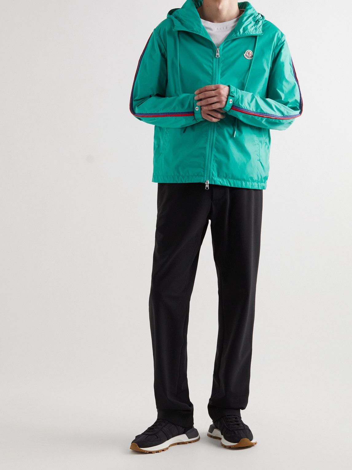 Moncler - Hattab Logo-Appliquéd Shell Hooded Jacket - Green Moncler