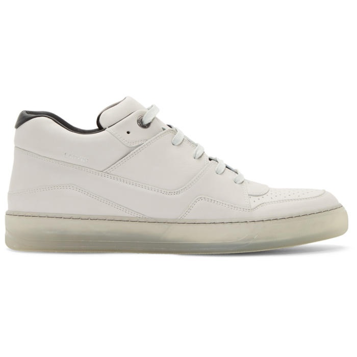 Photo: Lanvin Off-White Leather Sneakers