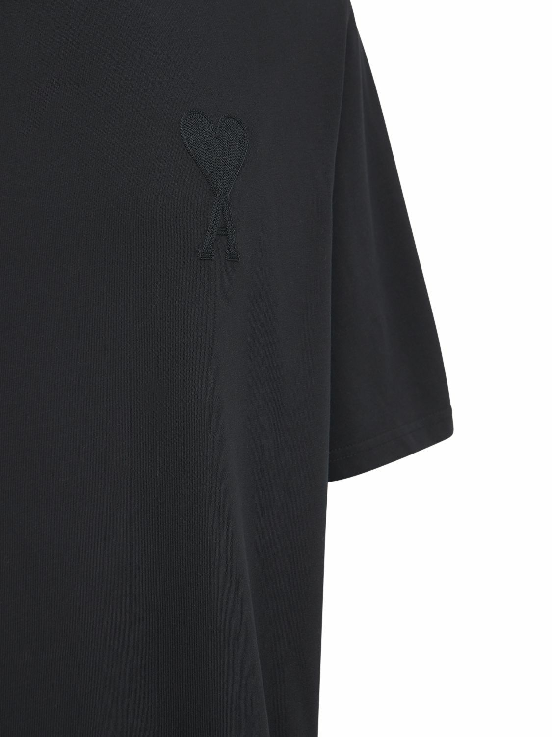 AMI PARIS - Logo Boxy Cotton Jersey T-shirt AMI