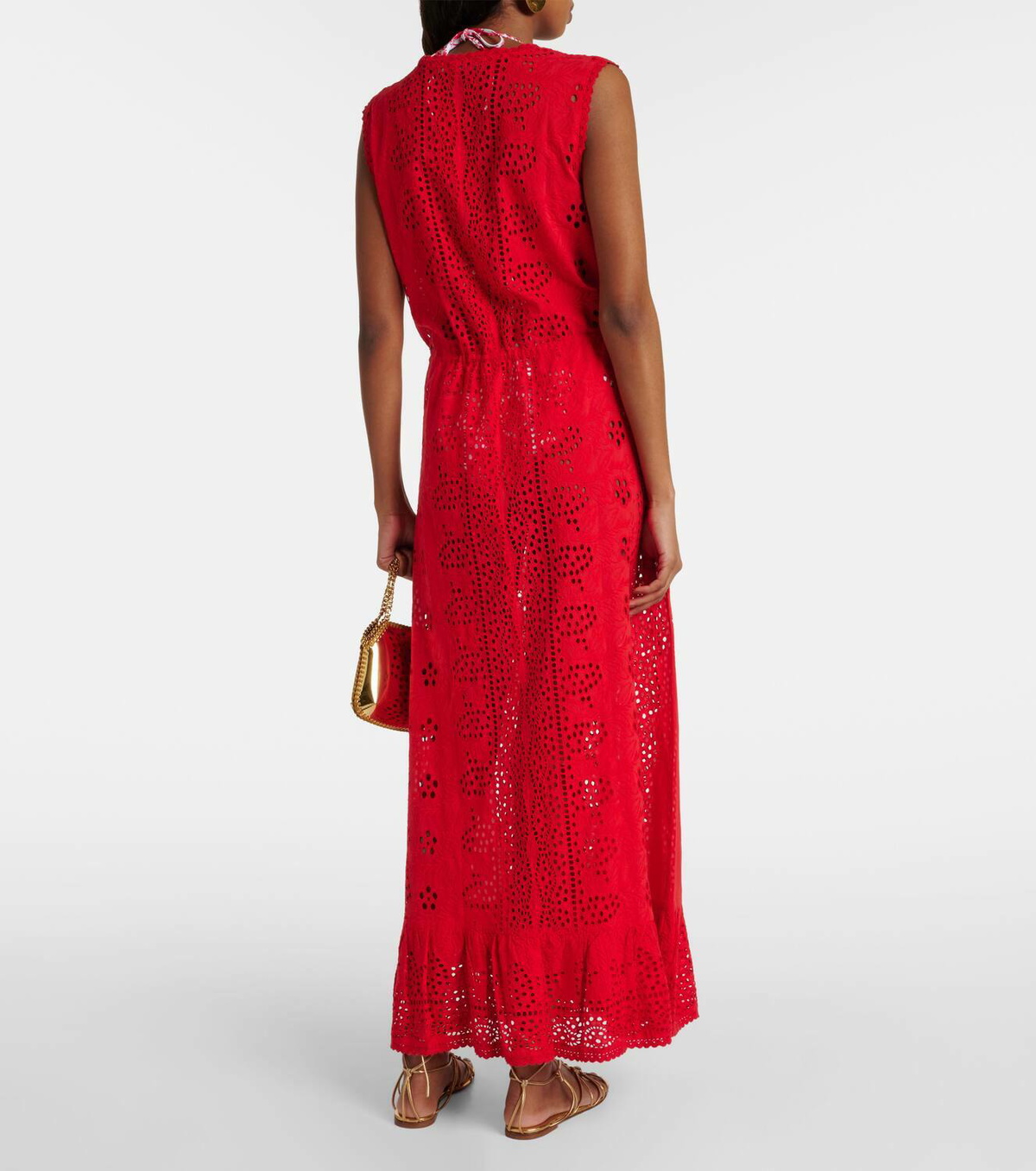 Melissa Odabash Tessa broderie anglaise cotton midi dress Melissa Odabash