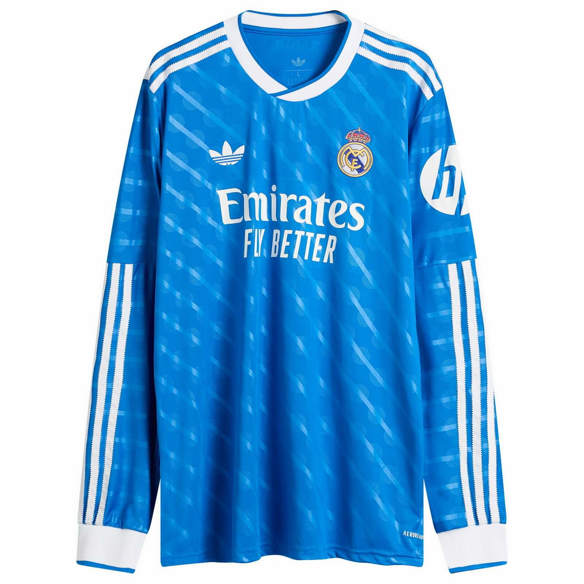 Adidas Men's Real Madrid 25/26 3rd Jersey Long Sleeve Top in Bluebird