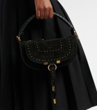 Chloé Marcie Small studded suede shoulder bag