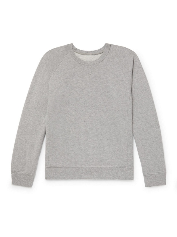Photo: VISVIM - Luxsic Mélange Cotton-Jersey Sweatshirt - Gray - 1