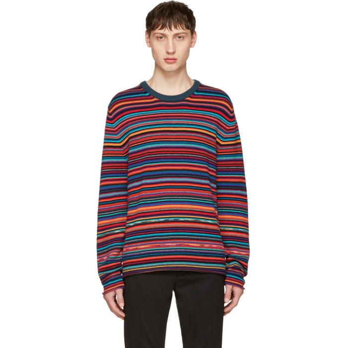 Photo: PS by Paul Smith Multicolor Striped Sweater 