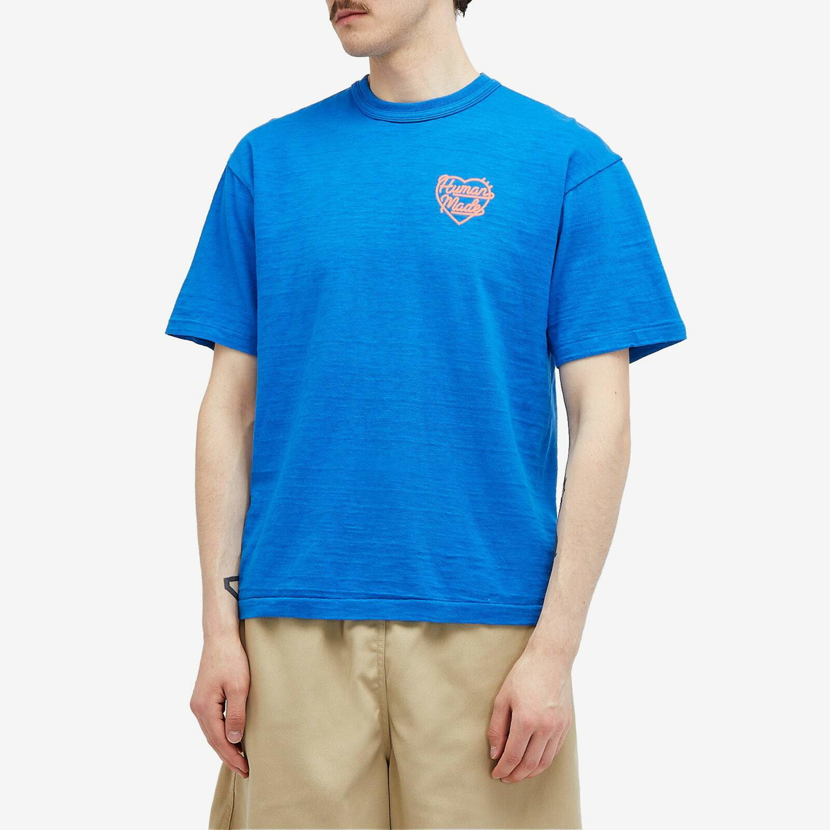 Human Made Men's Coloured Small Heart T-Shirt in Blue Human Made