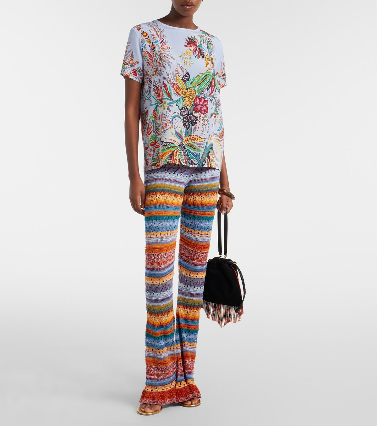 Etro Paisley silk crêpe de chine top