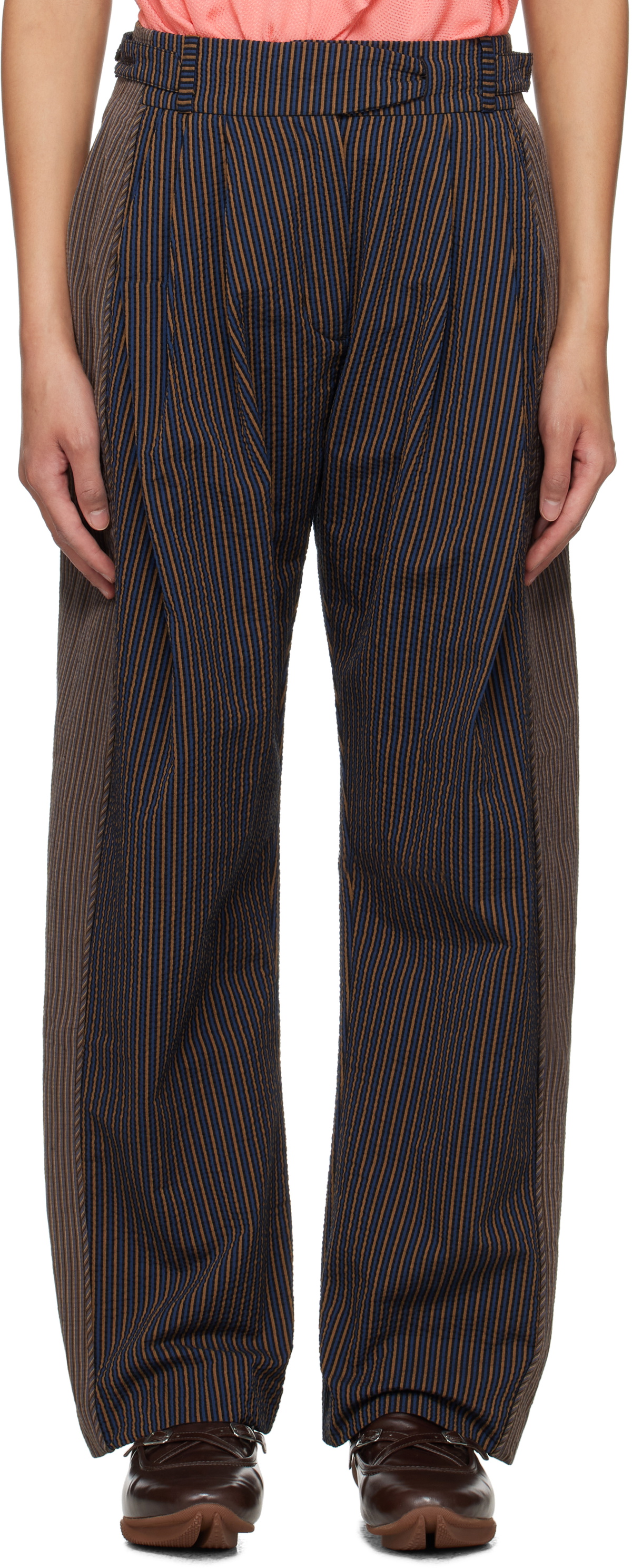 Kiko Kostadinov Multicolor Cauda Pleated Trousers Kiko Kostadinov