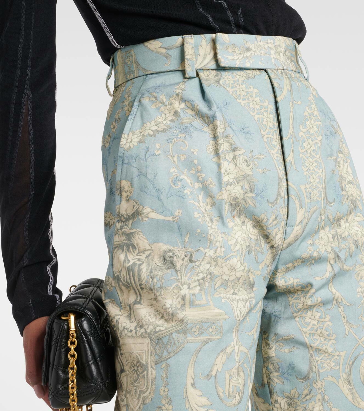 Vivienne Westwood Ray printed high-rise cotton flared pants 