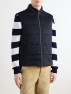 N.PEAL - Belgravia Quilted Cashmere Gilet - Blue