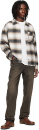 Represent Brown R2 Straight Leg Jeans