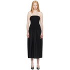 rag & bone Black Irina Mixed-Media Midi Dress