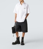 Balenciaga Unity belted denim Bermuda shorts
