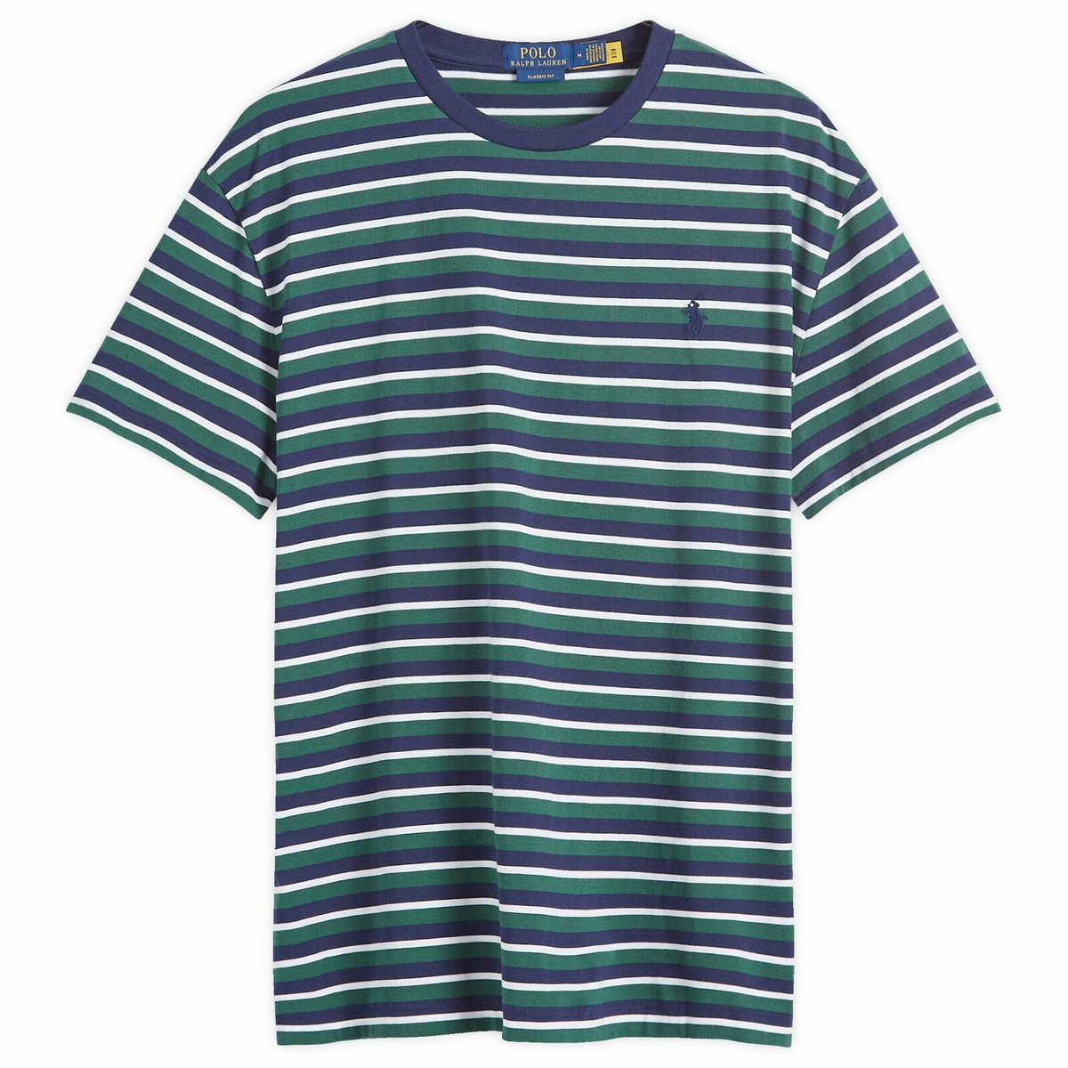 Tシャツ・カットソー Polo Ralph Lauren Stripe T-Shirt Polo Ralph Lauren Men's Stripe T-Shirt in Vintage Pine Multi
