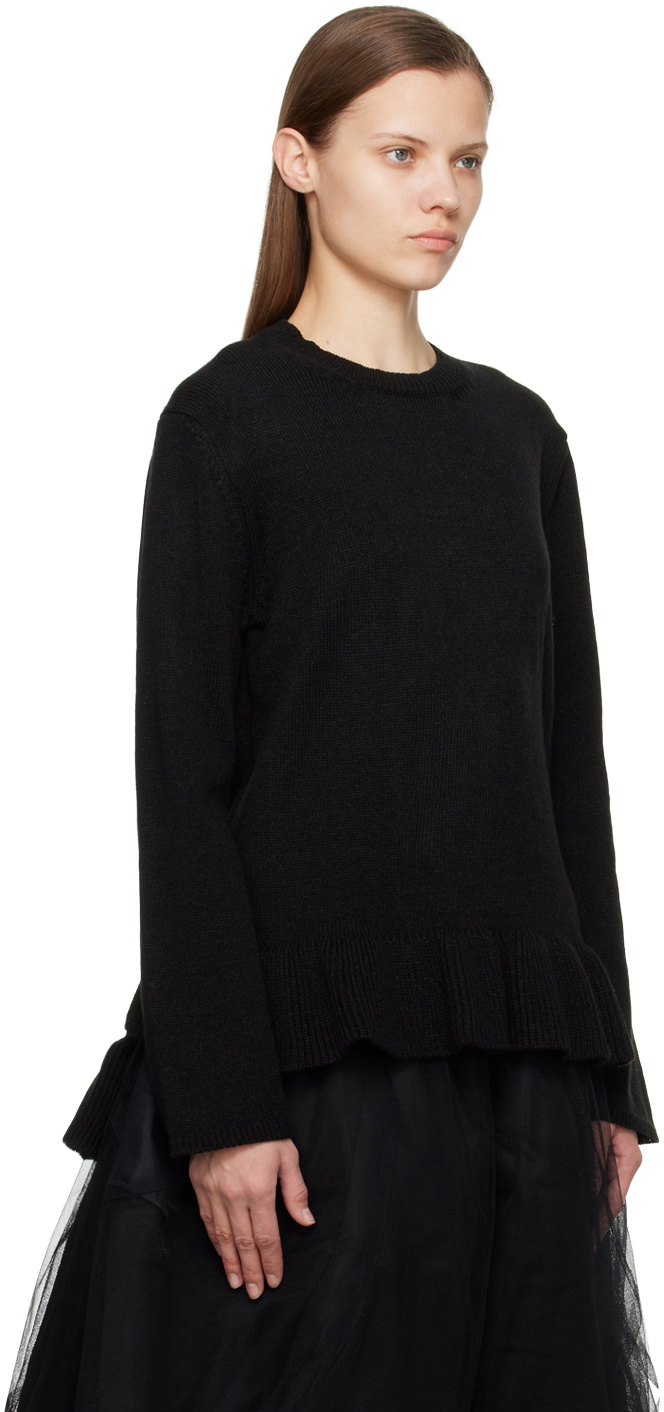 Comme des Garçons Comme des Garçons Black Ruffle Sweater