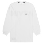 WTAPS Men's 20 Long Sleeve Printed T-Shirt in White