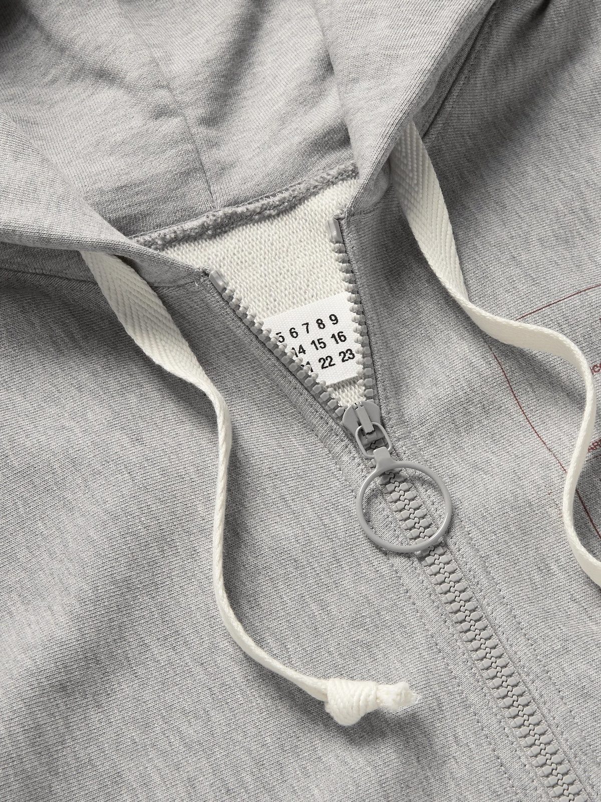MAISON MARGIELA - 1Con Printed Mélange Loopback Cotton-Jersey