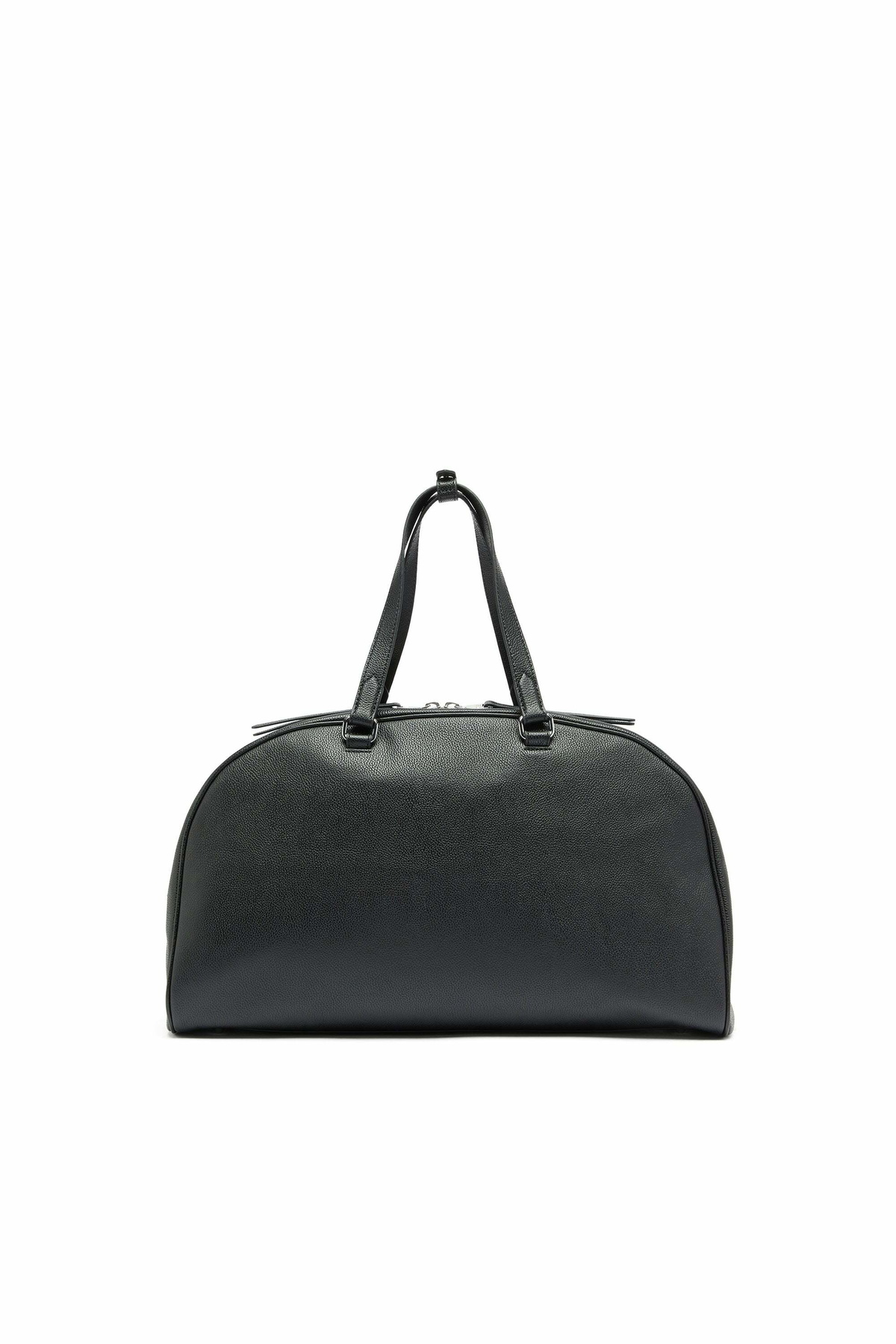 Diesel 1DR Dome - Leather travel bag with Oval D logo - Travel Bags - Unisex - Black