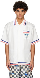 Casablanca White 'Casablanca Par Avion' Shirt