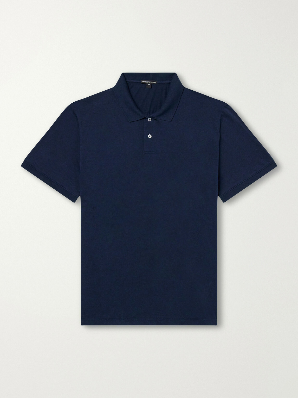 James Perse - Cotton-Jersey Polo Shirt - Blue