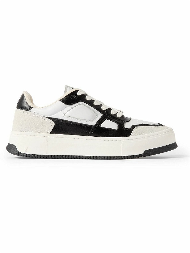 Photo: AMI PARIS - Ami Arcade Suede-Trimmed Leather Sneakers - White