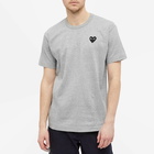 Comme des Garçons Play Men's Basic Logo T-Shirt in Grey/Black