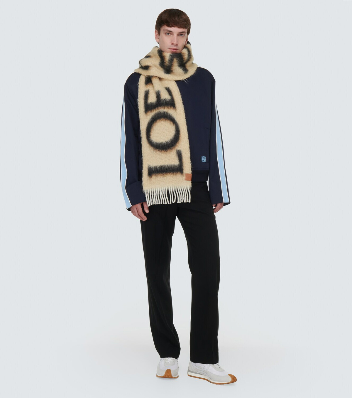 Loewe Intarsia wool-blend scarf Loewe