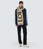 Loewe Intarsia wool-blend scarf