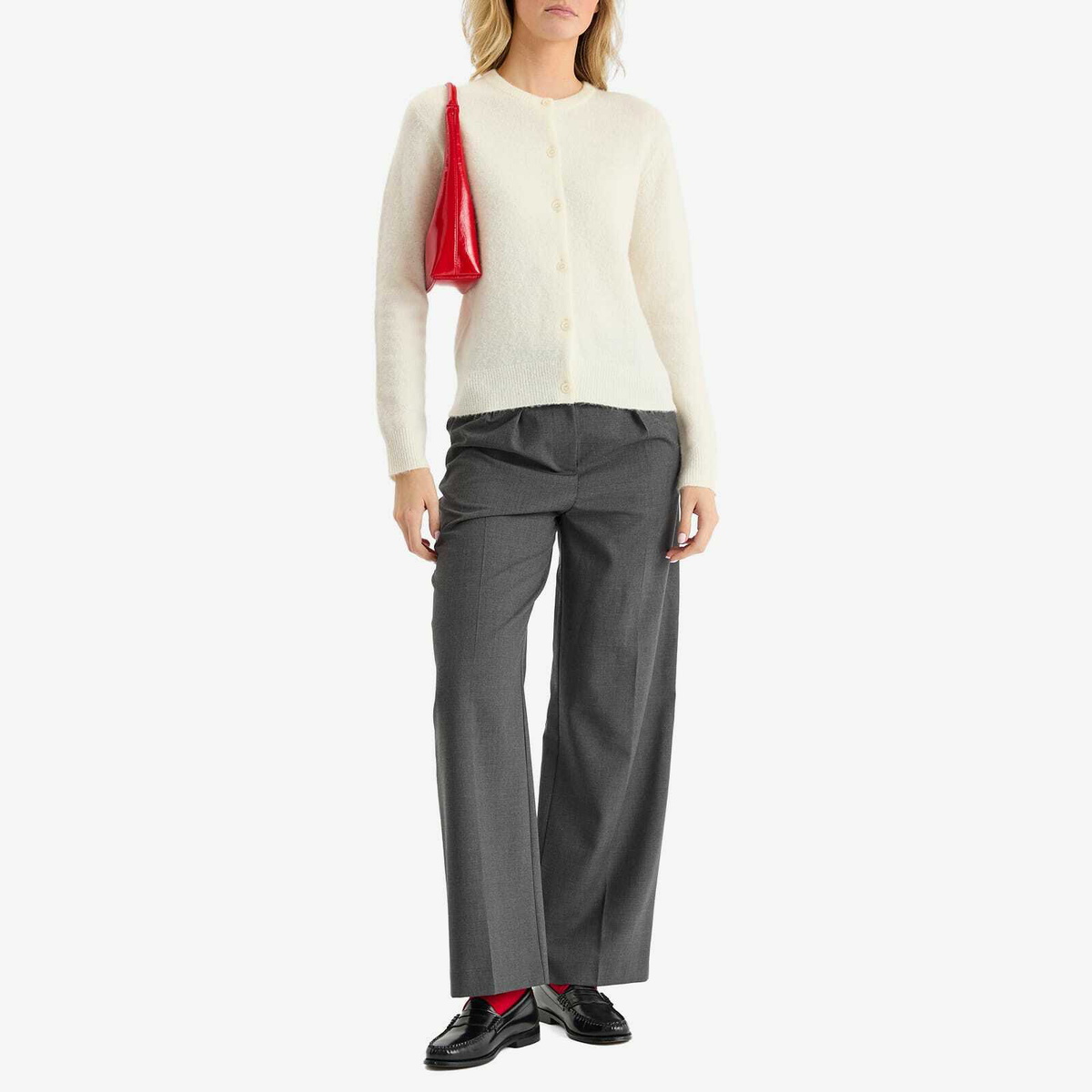 Samsøe Samsøe Women's Nor Short Cardigan in Clear Cream