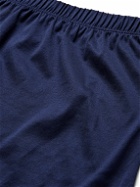 Hanro - Sporty Mercerised Cotton Boxer Shorts - Blue