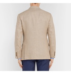 Loro Piana - Sand Virgin Wool and Hemp-Blend Hopsack Blazer - Neutrals