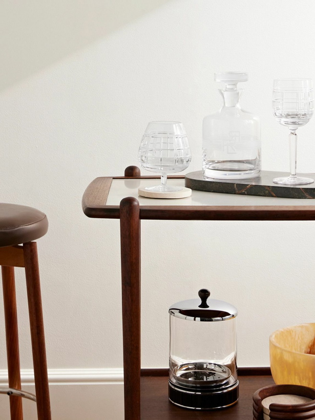 Photo: Ralph Lauren Home - Hudson Plaid Crystal Brandy Glass