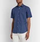 Canali - Slim-Fit Linen and Cotton-Blend Shirt - Blue