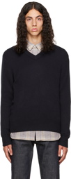 Vince Navy V-Neck Sweater