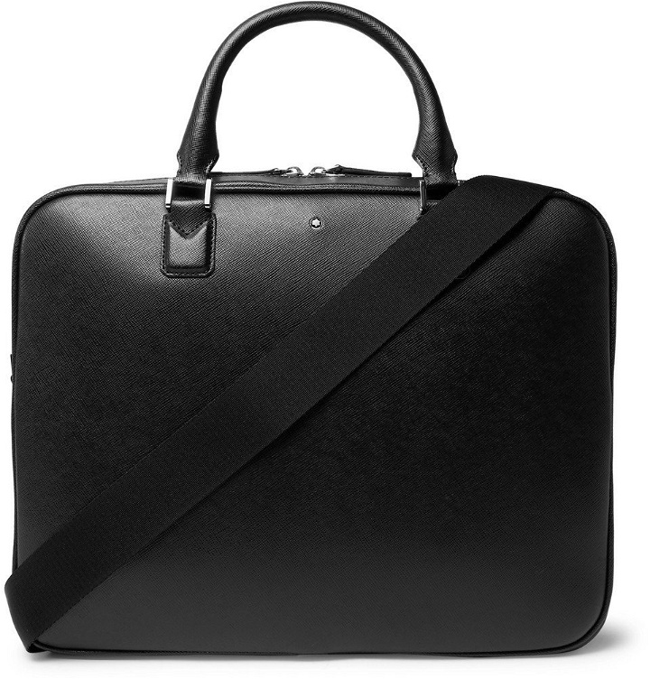 Photo: Montblanc - Sartorial Cross-Grain Leather Briefcase - Men - Black