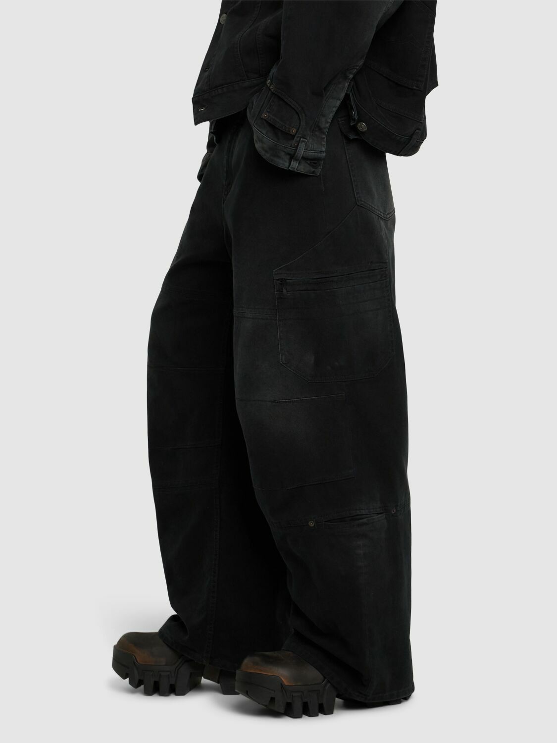 BALENCIAGA Bulldozer Leather Harness Boots Balenciaga