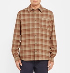 A.P.C. - Attic Checked Wool-Blend Shirt - Men - Tan