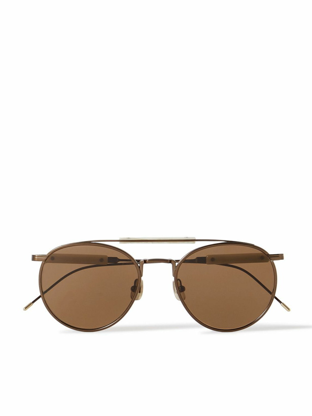 Photo: Brunello Cucinelli - Aviator-Style Gold-Tone Sunglasses