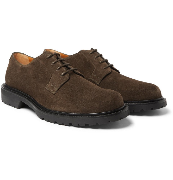 Photo: Mr P. - Jacques Suede Derby Shoes - Men - Brown