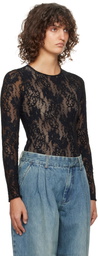 ZIMMERMANN Black Lace Bodysuit