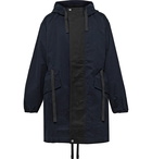 Acne Studios - Ozzy Colour-Block Cotton-Twill Hooded Parka - Blue