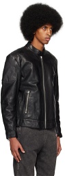 Diesel Black L-Ink-A Leather Jacket