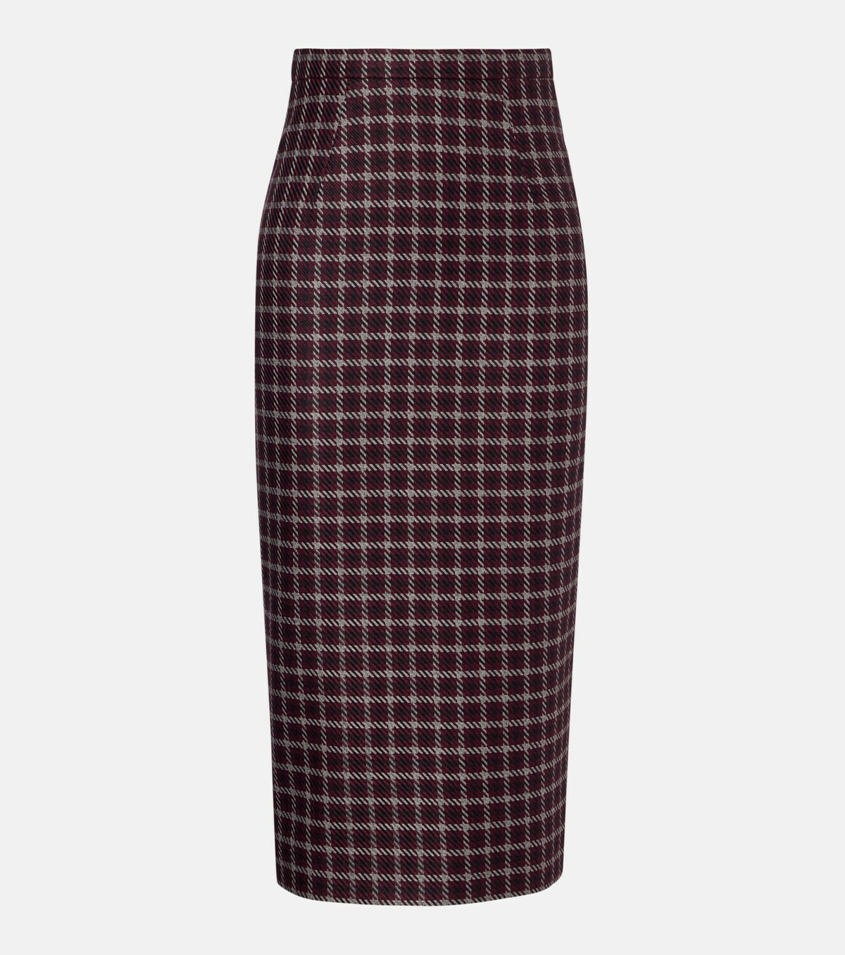 Emilia Wickstead Lorelei houndstooth genzianella pencil skirt