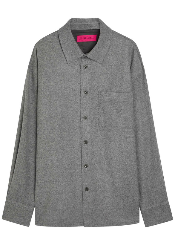 Photo: The Elder Statesman Wool-blend Overshirt Grey