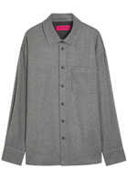 The Elder Statesman Wool-blend Overshirt Grey