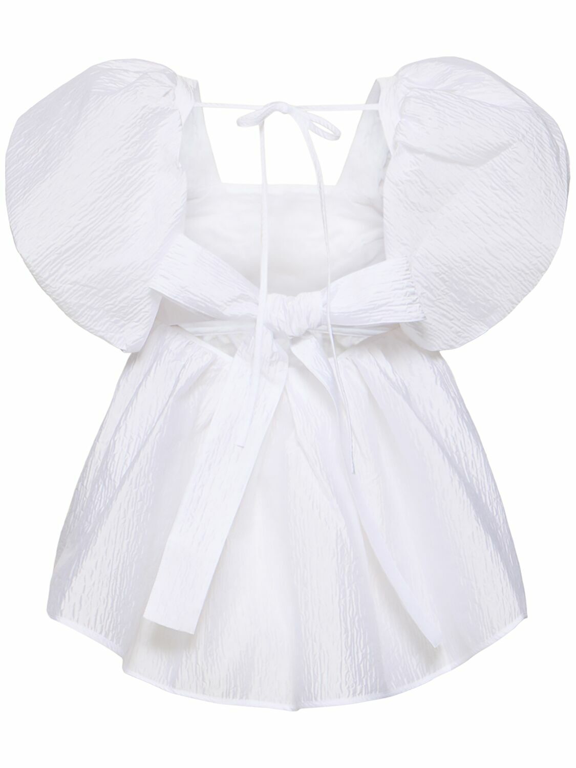 CECILIE BAHNSEN Alma Matelassé Puff Sleeve Blouse Cecilie Bahnsen