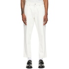 Hugo White Relaxed-Tapered-Fit Jeans