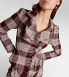 Vivienne Westwood Drunken Tailored checked wool blazer