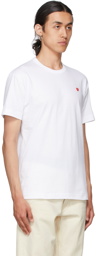 COMME des GARÇONS PLAY White & Red Little Heart Patch T-Shirt