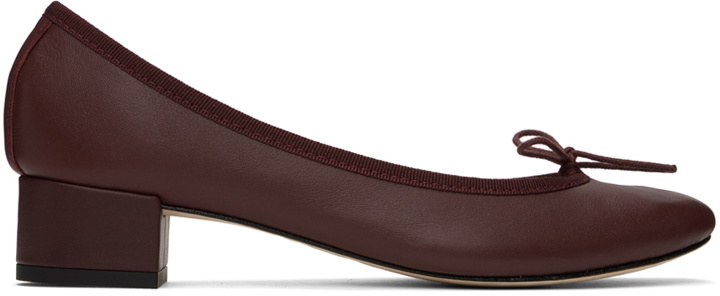 Photo: Repetto SSENSE Exclusive Burgundy Camille Heels